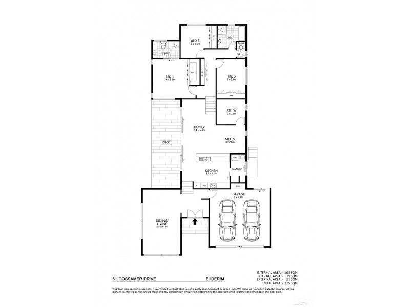 61 Gossamer Drive, Buderim QLD 4556 Floorplan