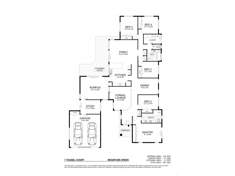 7 Teasel Court, Mountain Creek QLD 4557 Floorplan