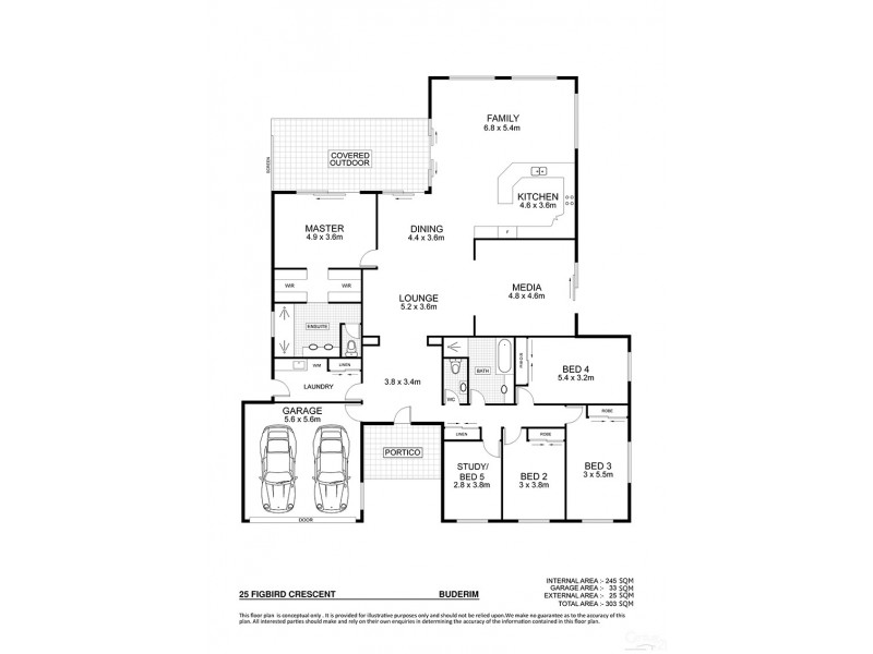 25 Figbird Crescent, Buderim QLD 4556 Floorplan
