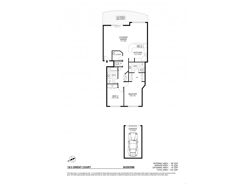 18/3  Orient Court, Buderim QLD 4556 Floorplan