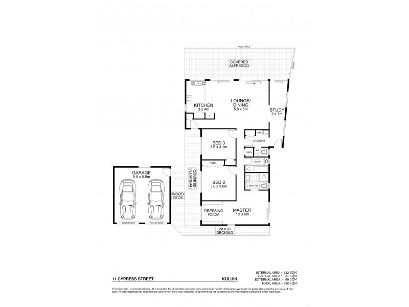 11  Cypress Street, Kuluin QLD 4558 Floorplan