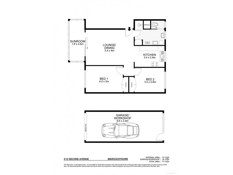 2/12 Second Ave, Maroochydore QLD 4558 Floorplan