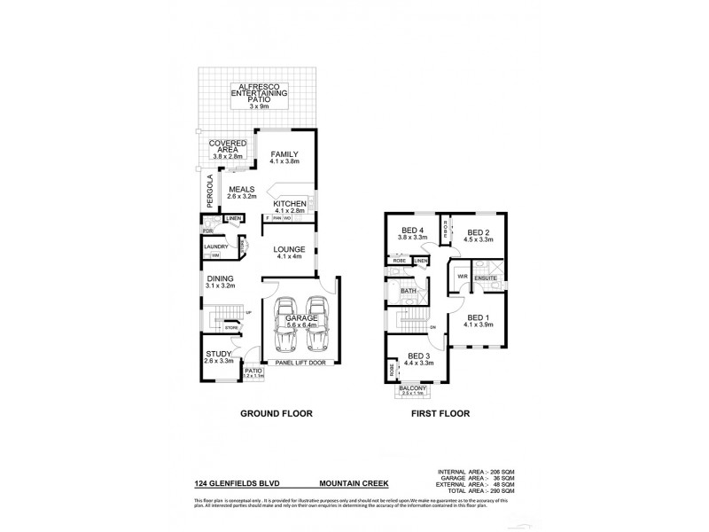 124 Glenfields Boulevard, Mountain Creek QLD 4557 Floorplan