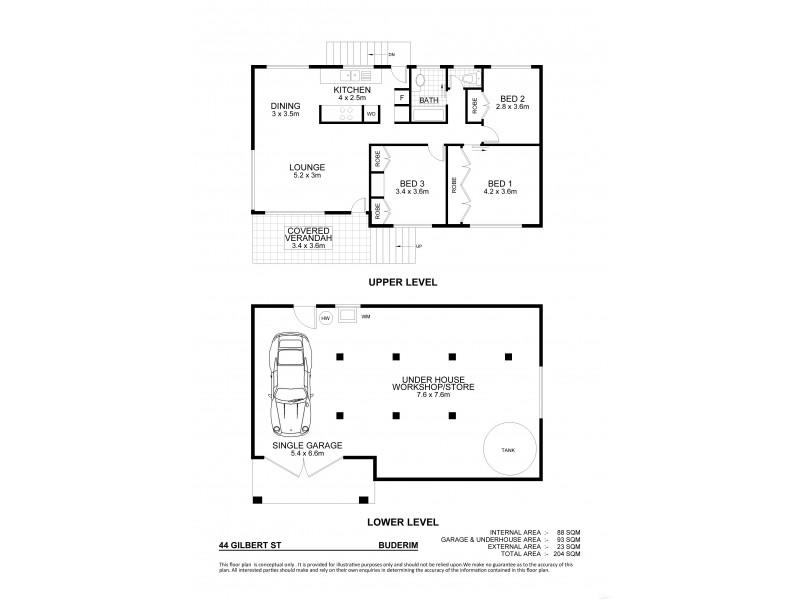 44 Gilbert Street, Buderim QLD 4556 Floorplan