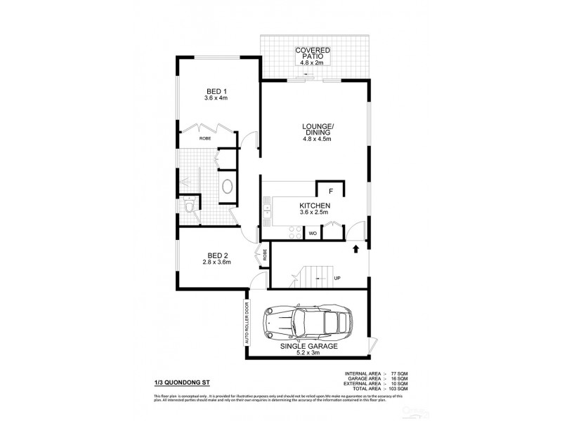 1/3  Quondong Street, Mooloolaba QLD 4557 Floorplan
