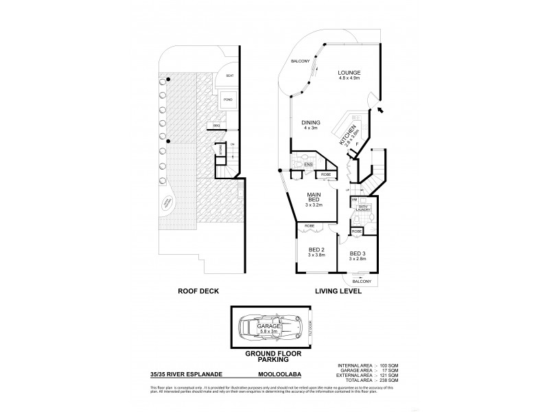 35/56 River Esplanade, Mooloolaba QLD 4557 Floorplan