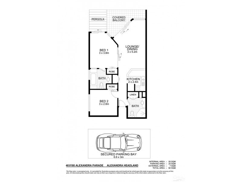 461/180 ‘Alex Beach Resort’ Alexandra Parade, Alexandra Headland QLD 4572 Floorplan