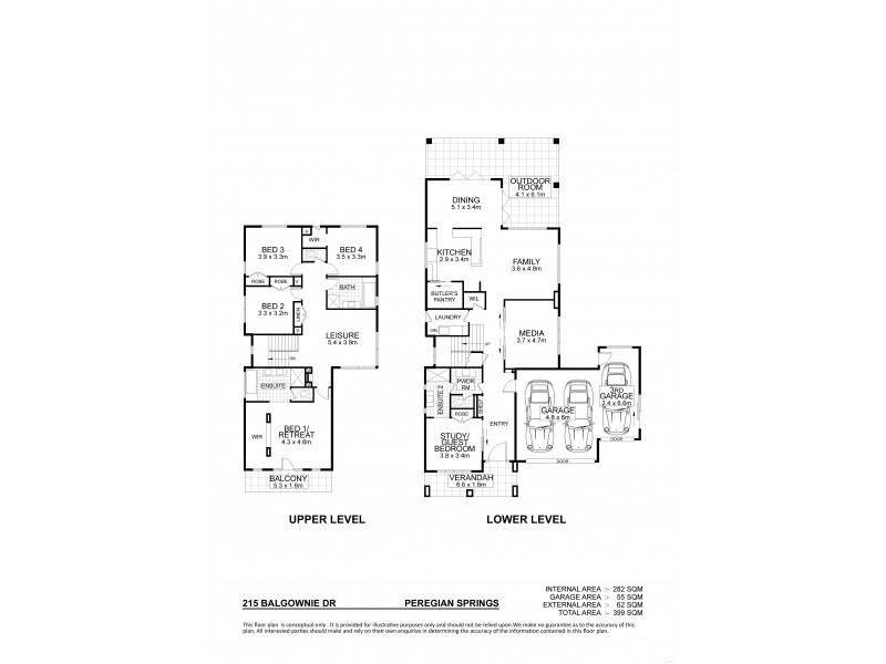 215 Balgownie Drive, Peregian Springs QLD 4573 Floorplan