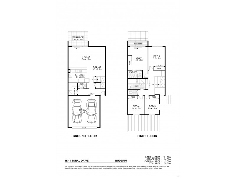 45/11 Toral Drive, Buderim QLD 4556 Floorplan