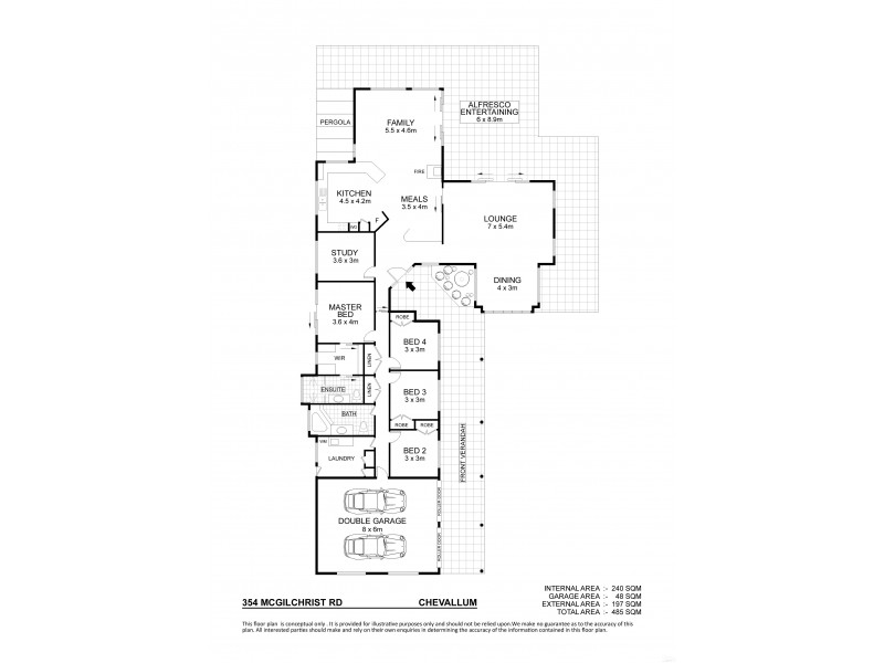 354 McGilchrist Road, Chevallum QLD 4555 Floorplan