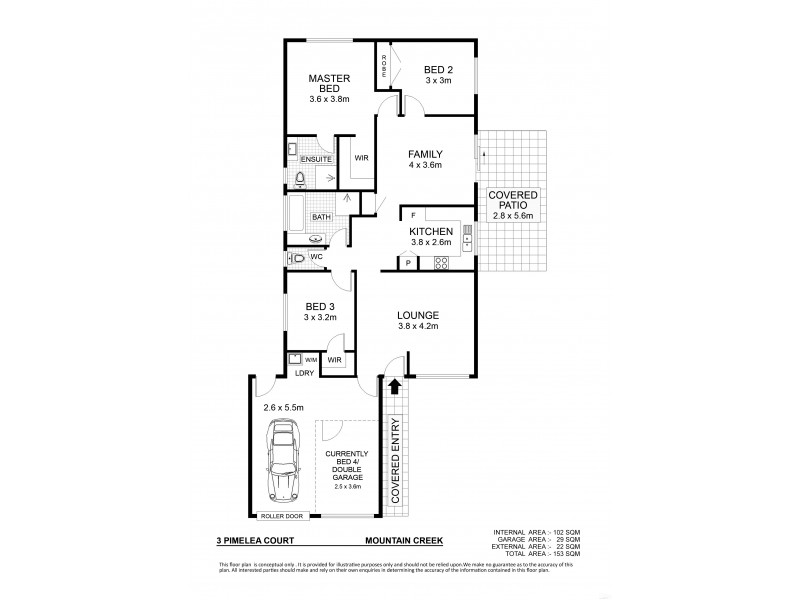 3 Pimelea Court, Mountain Creek QLD 4557 Floorplan