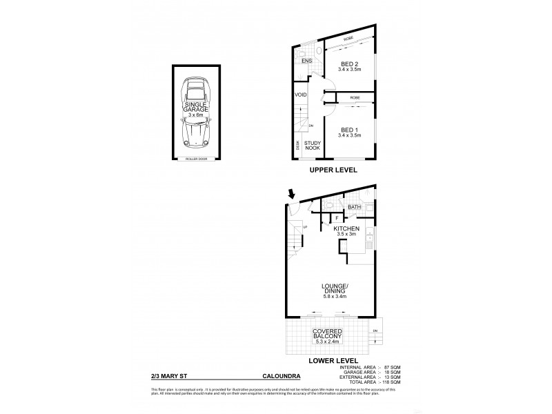 2/3 Mary Street, Caloundra QLD 4551 Floorplan
