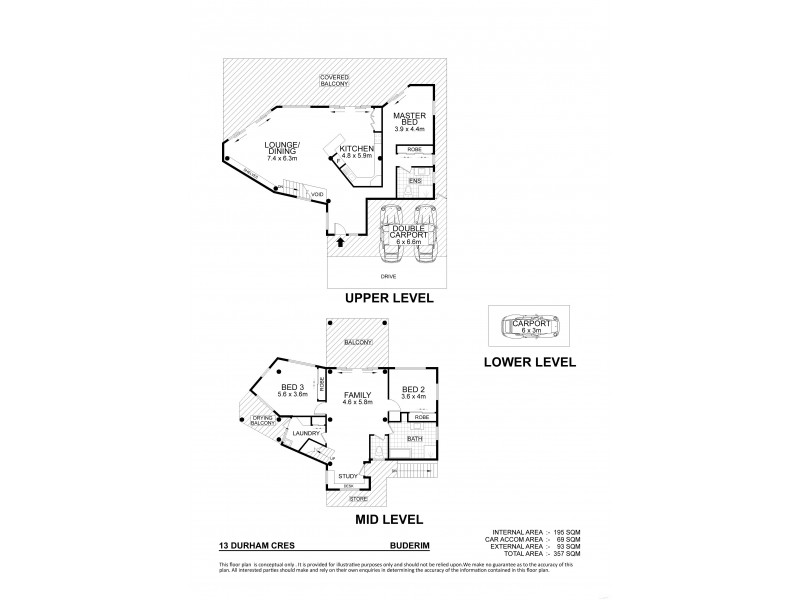 13 Durham Crescent, Buderim QLD 4556 Floorplan