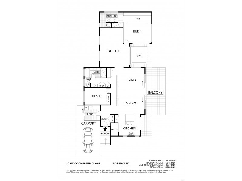 2c Woodchester Close, Rosemount QLD 4560 Floorplan