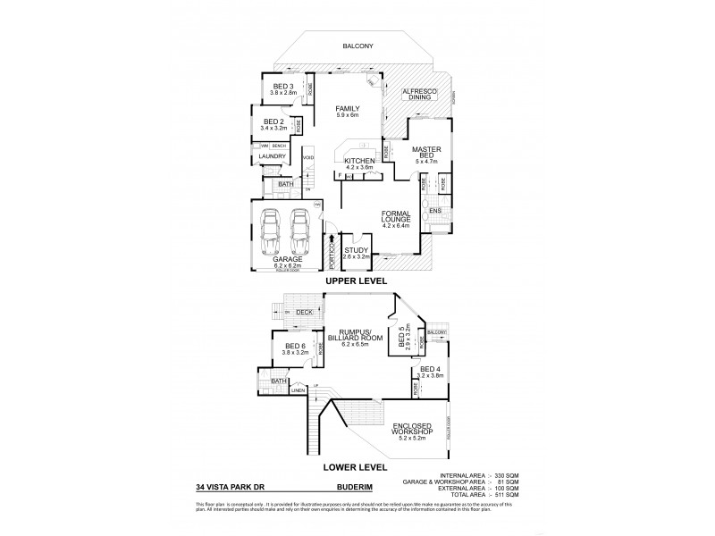 34 Vista Park Drive, Buderim QLD 4556 Floorplan