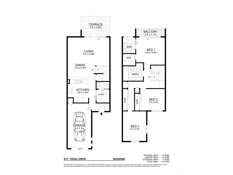 9/11 Toral Drive, Buderim QLD 4556 Floorplan