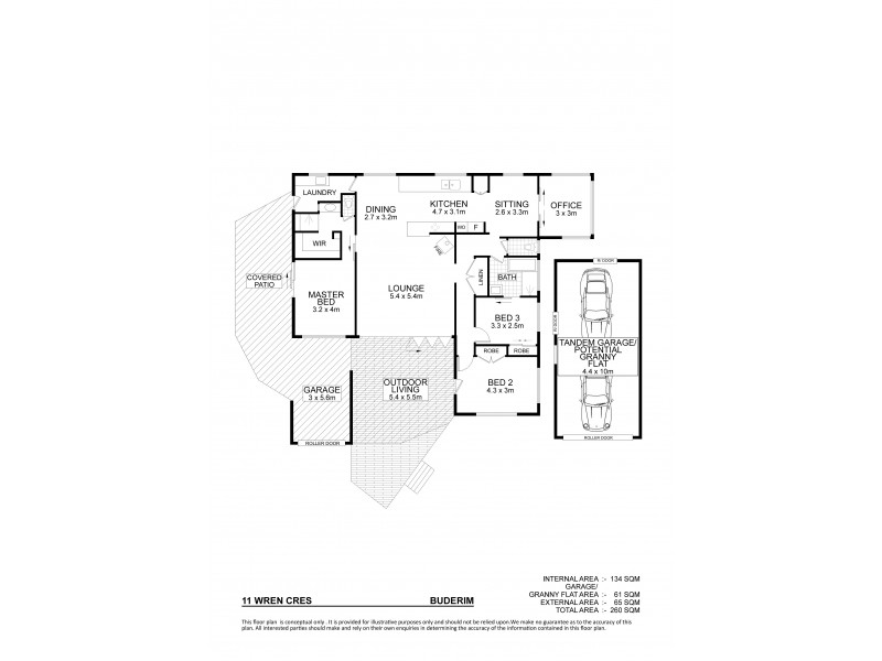 11 Wren Crescent, Buderim QLD 4556 Floorplan