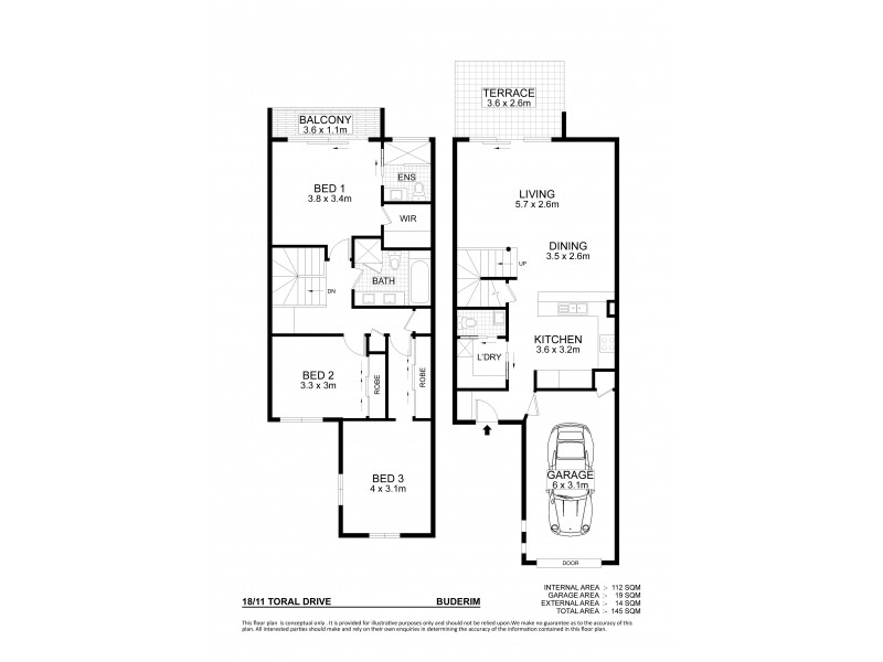 18/11 Toral Drive, Buderim QLD 4556 Floorplan