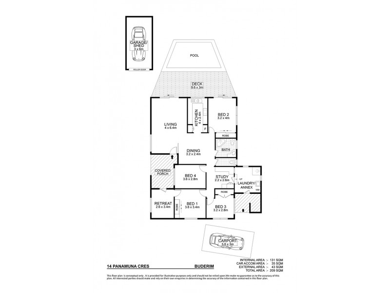 14 Panamuna Crescent, Buderim QLD 4556 Floorplan