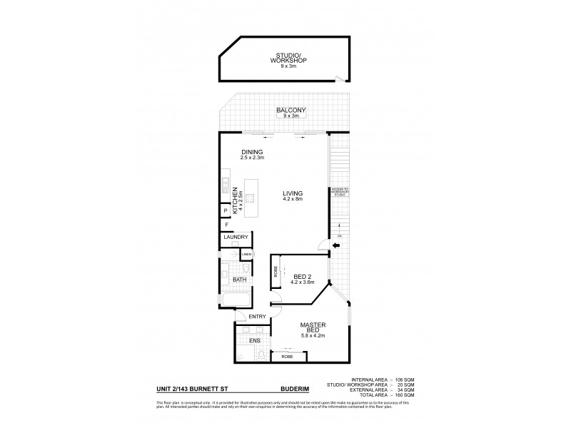 2/143 Burnett Street, Buderim QLD 4556 Floorplan