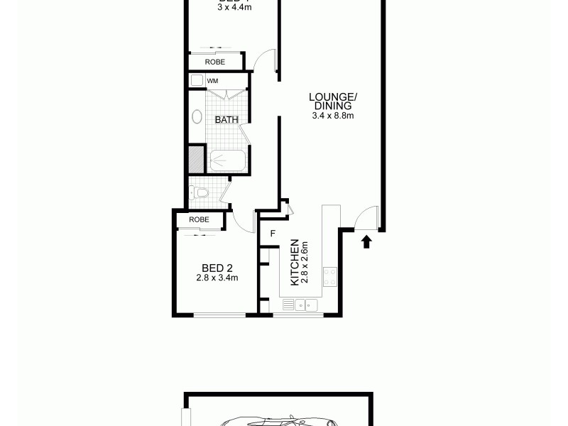12/10 Buderim Avenue, Alexandra Headland QLD 4572 Floorplan