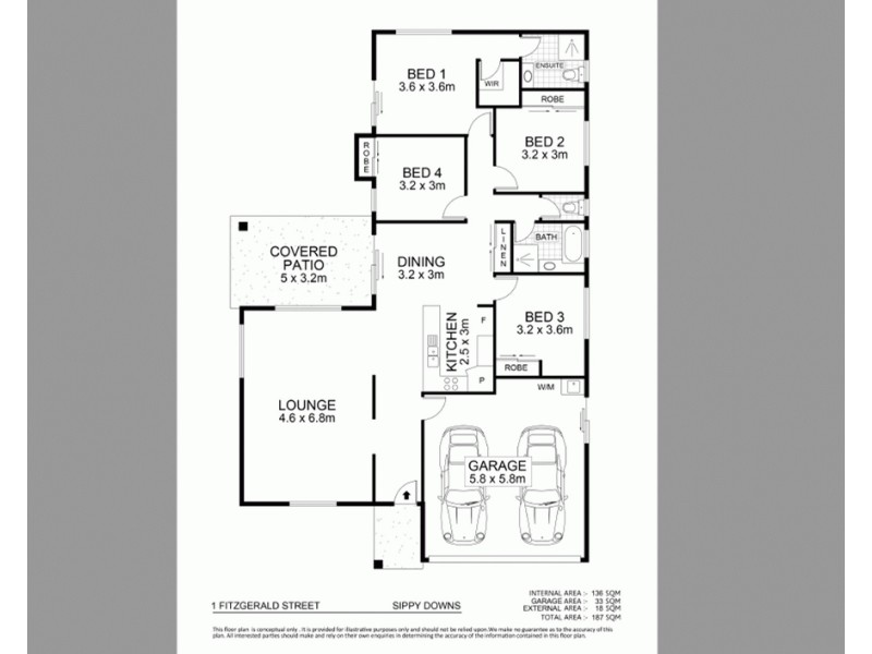 1 Fitzgerald Street, Sippy Downs QLD 4556 Floorplan