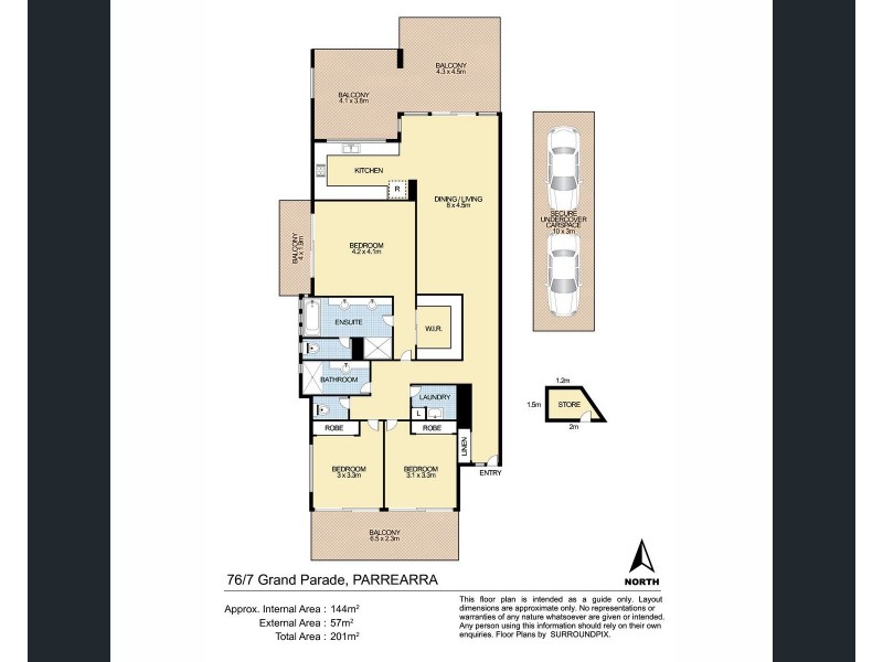 76/7 Grande Parade ‘St Kitts’, Parrearra QLD 4575 Floorplan