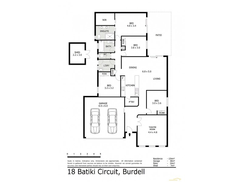 18 BATIKI CIRCUIT, Burdell QLD 4818 Floorplan