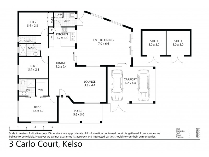 3  CARLO COURT, Kelso QLD 4815 Floorplan