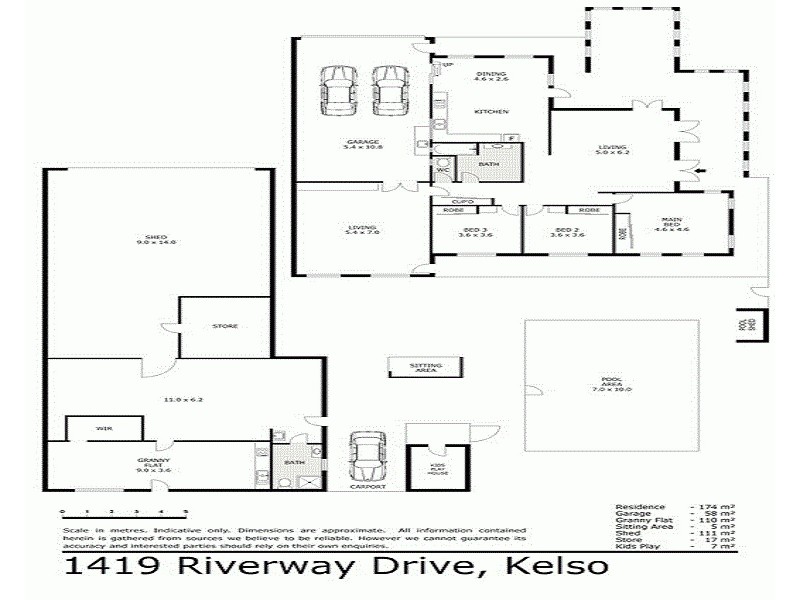 1419  RIVERWAY DRIVE, Kelso QLD 4815 Floorplan