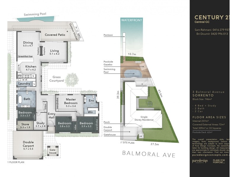 3  Balmoral Avenue, Sorrento QLD 4217 Floorplan