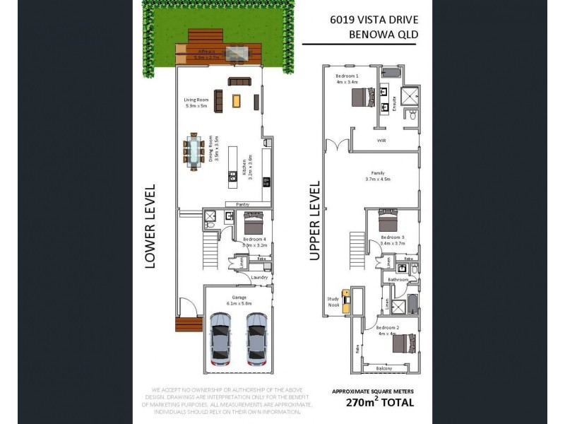6019B Vista Drive, Benowa QLD 4217 Floorplan