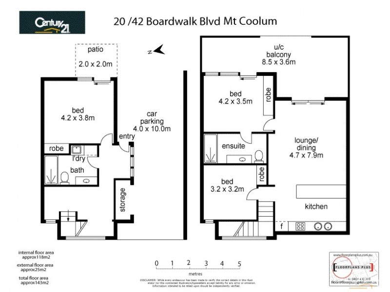 20/42 Boardwalk Boulevard, Mount Coolum QLD 4573 Floorplan