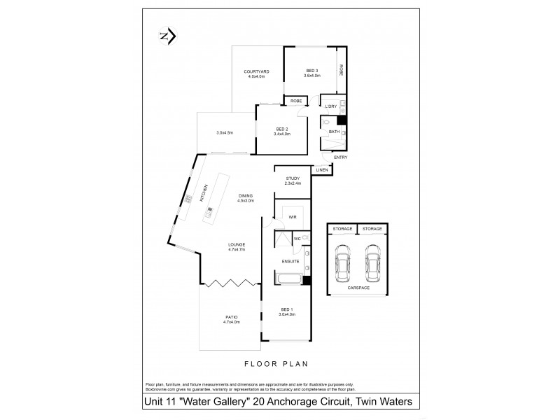 11/20 Anchorage Circuit, Twin Waters QLD 4564 Floorplan
