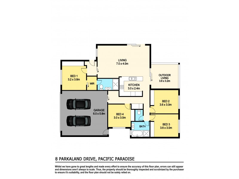 8 Parkland Drive, Pacific Paradise QLD 4564 Floorplan