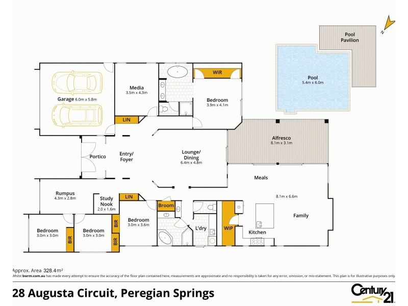 28 Augusta Circuit, Peregian Springs QLD 4573 Floorplan