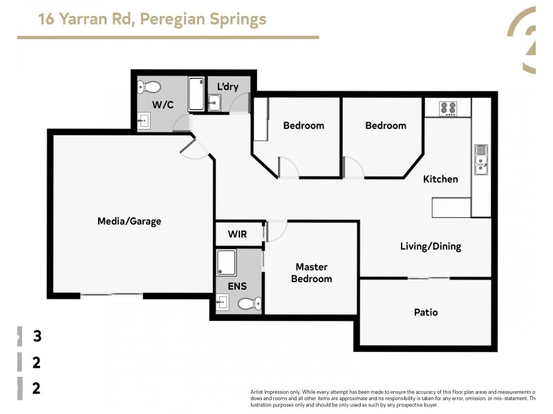 16 Yarran Road, Peregian Springs QLD 4573 Floorplan
