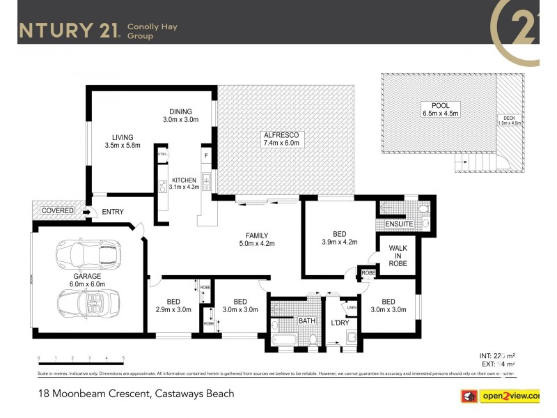 18 Moonbeam Crescent, Castaways Beach QLD 4567 Floorplan