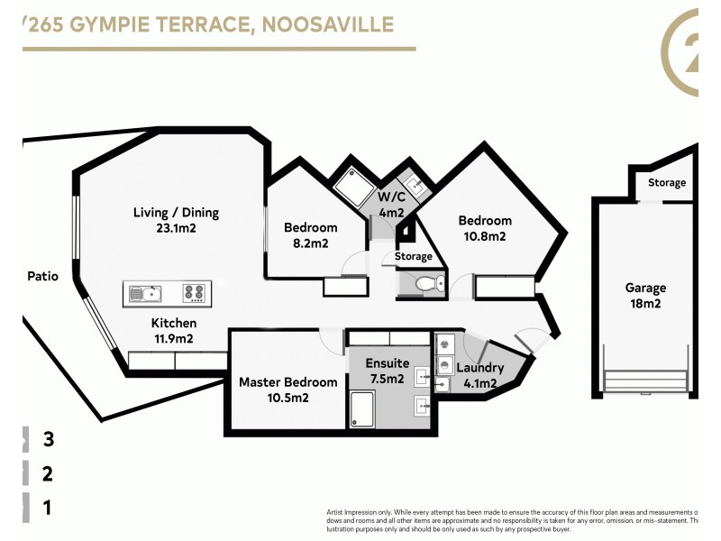 6/265 Gympie Terrace, Noosaville QLD 4566 Floorplan