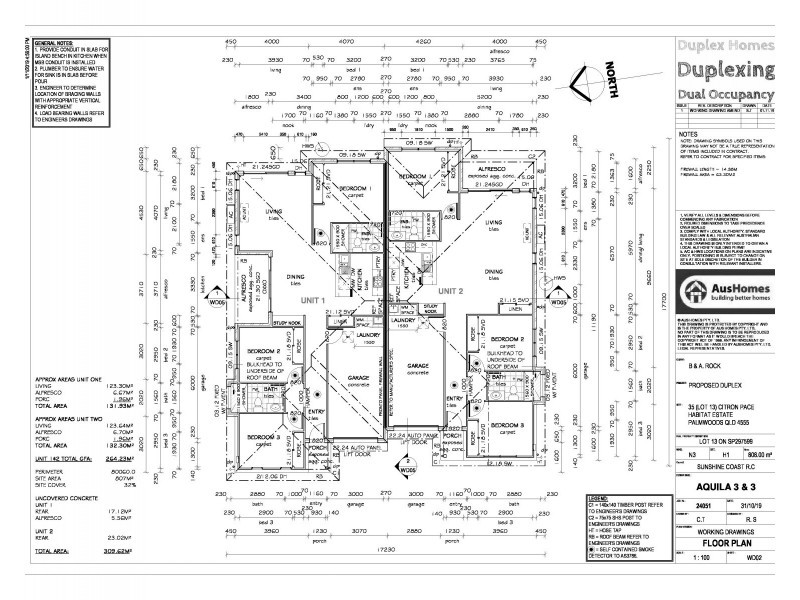 1-2/35 Citron Place, Palmwoods QLD 4555 Floorplan