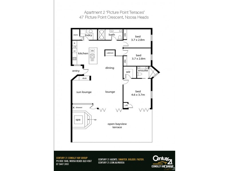 2/47 Picture Point Crescent, Noosa Heads QLD 4567 Floorplan