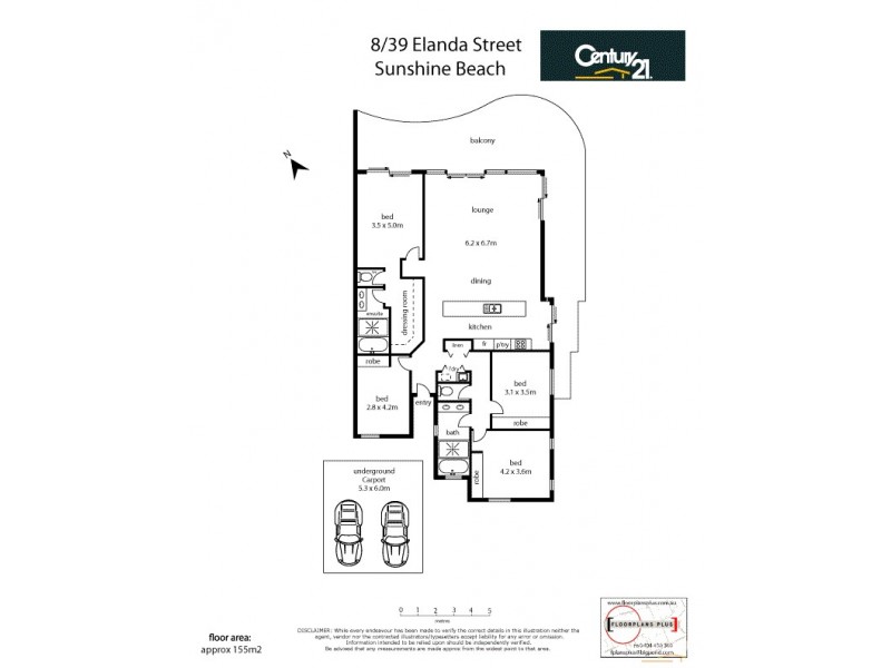 8/39  Elanda Street, Sunshine Beach QLD 4567 Floorplan