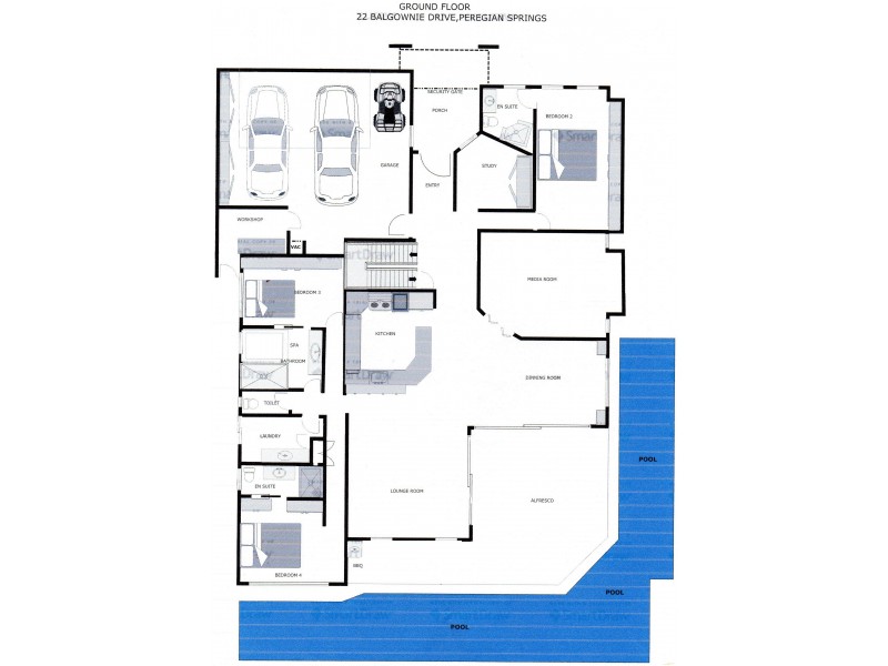 22 Balgownie Drive, Peregian Springs QLD 4573 Floorplan