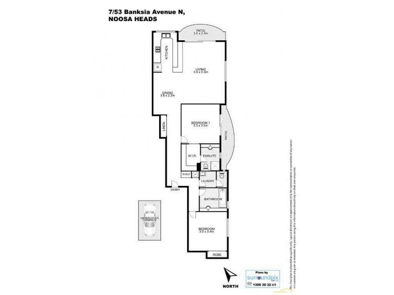 7/53 BANKSIA AVENUE NORTH, Noosa Heads QLD 4567 Floorplan