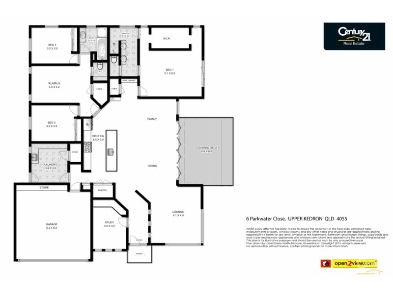 6 Parkwater Close, Upper Kedron QLD 4055 Floorplan