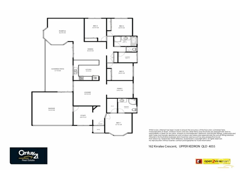 162 Kirralee Crescent, Upper Kedron QLD 4055 Floorplan