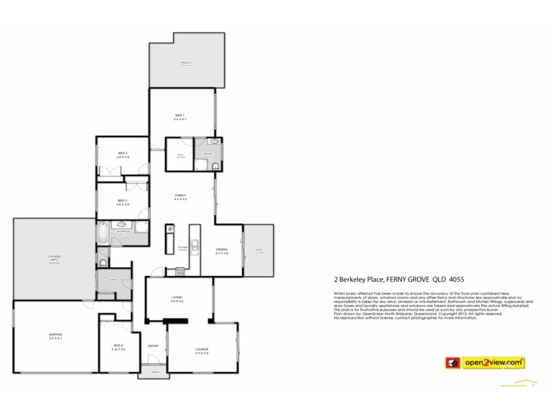 2 Berkeley Place, Ferny Grove QLD 4055 Floorplan