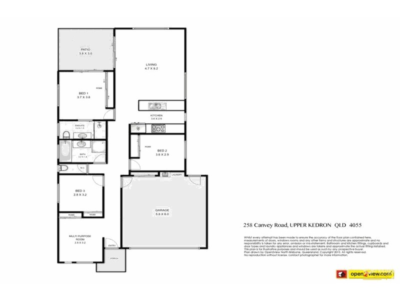 258 Canvey Road, Upper Kedron QLD 4055 Floorplan