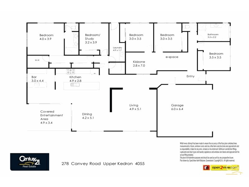278 Canvey Road, Upper Kedron QLD 4055 Floorplan