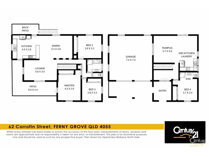 62 Corrofin Street, Ferny Grove QLD 4055 Floorplan